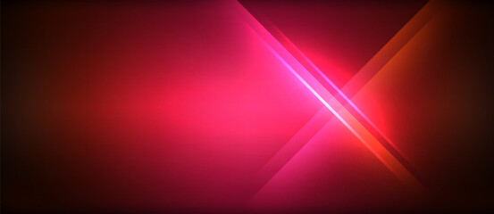 Poster - An electric blue light is glowing against a dark backdrop, creating a mesmerizing visual effect. The deep violet and magenta tints add depth to the scene