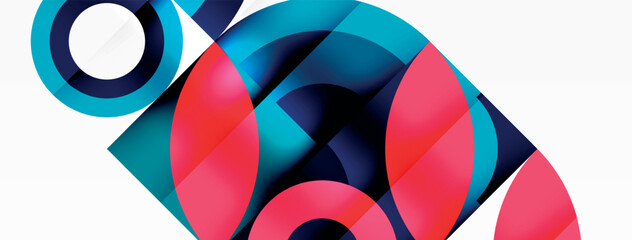 Aufkleber - An electric blue chameleon with a vibrant magenta circle on its head showcases an intricate pattern of tints and shades, creating a mesmerizing work of art in perfect symmetry when viewed up close