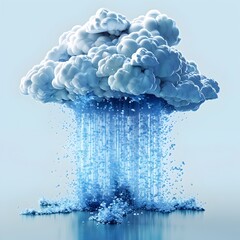 Poster - Seamless Data Uploads Visualized as Flowing Digital Streams for Cloud Computing Infrastructure and Services