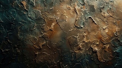 Wall Mural - Rough, dark brown metal grunge texture background