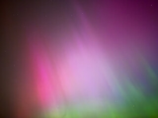 Wall Mural - northern lights over the field in the night in germany