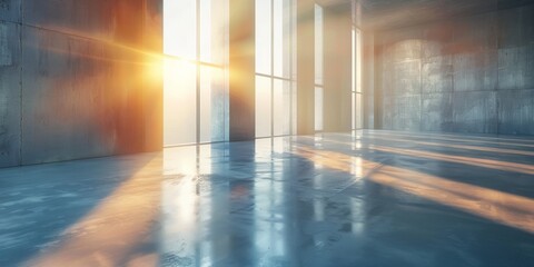 Wall Mural - sunrise over in a room