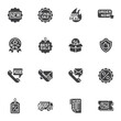 Advertising and promotion vector icons set