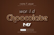 © frakibuix - World Choocolate Day modern text style