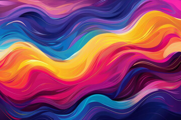 Wall Mural - abstract background with waves, abstract colorful background, background with vibrant colors 