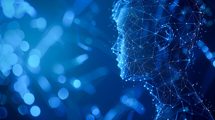 Poster - Artificial intelligence (AI) and machine learning concept. 3D Rendering