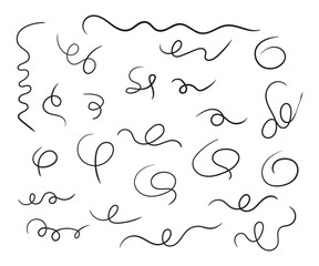 Fototapete - Soft line symbols set direction marker, vector illustration