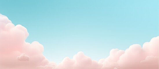 Aufkleber - Closeup of a vintage abstract sky cardboard craft with a light blue color paper background and a white and pink border This presentation template and mockup offers ample copy space for your design