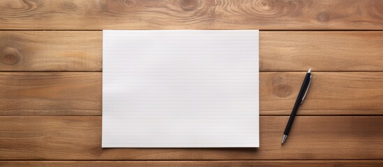 Aufkleber - Top view of a wooden table with a notepad that has To Do List written on it and a pen beside it There is empty space for text in the image. with copy space image. Place for adding text or design