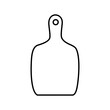 Cutting Board icon vector. Kitchen illustration sign. Food symbol or logo.