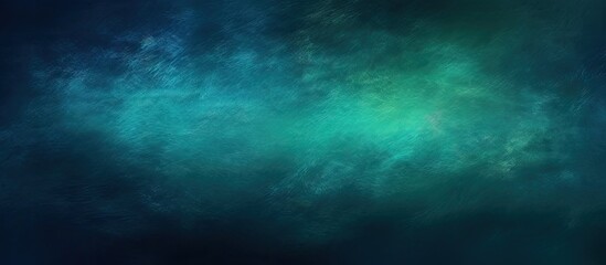 Poster - Colorful background with a vibrant blue green texture and a subtle dark vignette The image features a blurred design with ample copy space