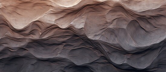 Poster - The background resembles crumpled grey brown wrapping paper with a texture that imitates the creases and wrinkles of old vintage paper This image also resembles the surface of a Martian landscape Cop