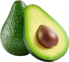 Wall Mural - Avocado clip art