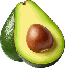 Wall Mural - Avocado clip art