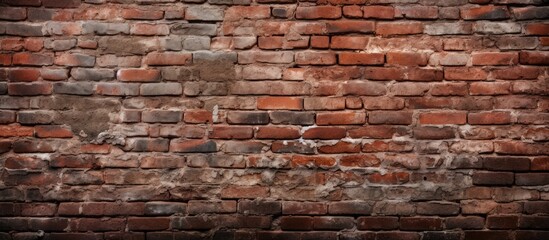 Poster - A brick wall provides a textured and captivating background for your copy space image