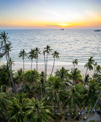 Sticker - Aerial view of Panwa beach in Phuket, Thailand