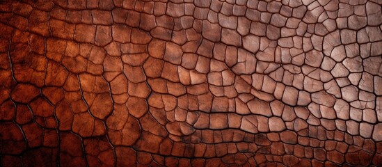 Aufkleber - The macro shot captures the detail of an aged leather texture providing a compelling copy space image