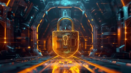 Poster - With integrated electronic circuits, password and fingerprint security, biometric technology for privacy and confidentiality