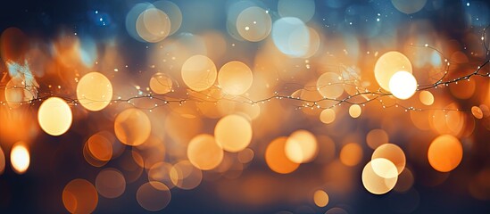 Aufkleber - The image showcases a beautiful arrangement of bokeh lights with ample space for additional content or text