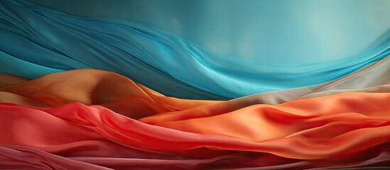 Poster - A copy space image with a textile background