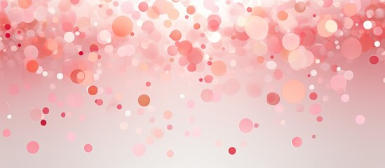 Aufkleber - A vintage paper background in pastel pink with round confetti creates a modern abstract design ideal for various purposes such as holiday party decorations greeting cards and banners It also offers a