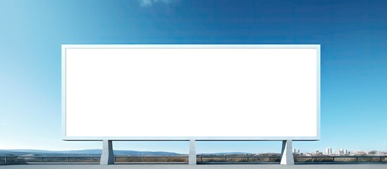 Aufkleber - Blank advertising board with space for images and text. with copy space image. Place for adding text or design