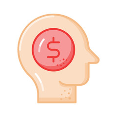 Wall Mural - Have a look at this trendy icon of business mind, financial planning vector design