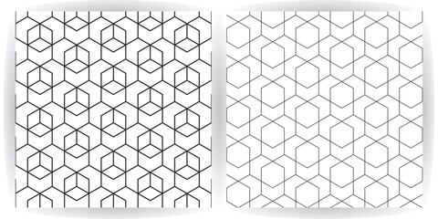Poster - Seamless vector geometric color pattern background, retro color background.