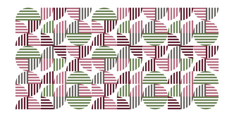 Poster - Seamless vector geometric color pattern background, retro color background.