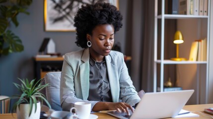 Canvas Print - A Professional Woman at Work