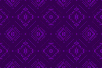 Fabric Mexican style. Geometric ethnic flower seamless pattern traditional. Aztec tribal ornament print. Design for background, illustration, fabric, clothing, carpet, textile, batik, embroidery.