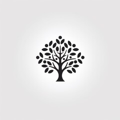 Poster - Generative AI flat tree icon