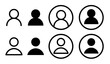 © spice - user icon set. web admin profile avatar. member account user icon. customer account sign. person social media avatar. app or website user icon.