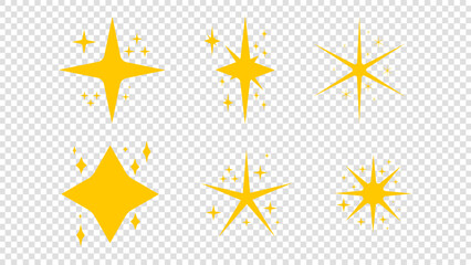 star vector symbol isolated on a transparent background, illustration Vector EPS 10