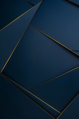 Wall Mural - Abstract geometric blue golden gold dark 3d texture wall with squares and square rectangular rectangles cubes background banner illustration, textured wallpaper..