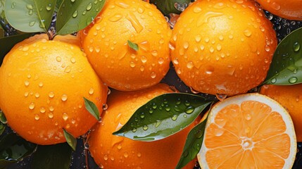 Poster - Generative AI Lush Orange Texture