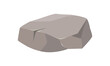 Gray granite stone, rock boulder material of broken basalt cliff vector illustration