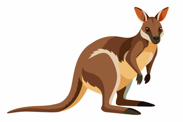 Wall Mural - wallaby cartoon vector illustration