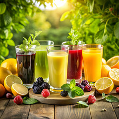 healthy fruit juice