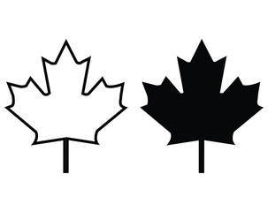 maple leaf icon canada maple leaf, maple leaves icon canadian vector illustration, maple leaf icon w