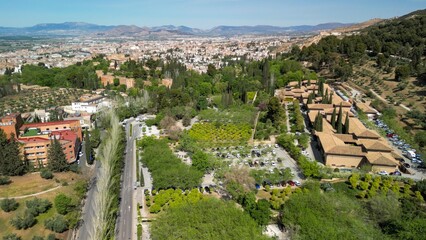 Wall Mural - Aerial view of Granada, Andalusia. Southern Spain