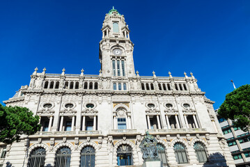 Wall Mural - Facade of the city hall of Oporto, Portugal