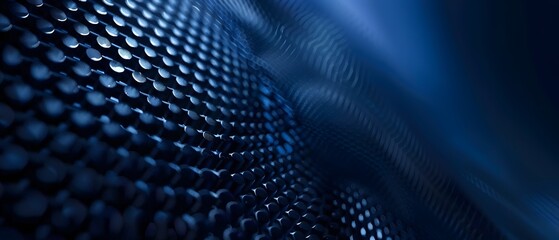 Poster - Blue background with carbon fiber texture pattern vector presentation design 
