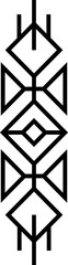 Poster - abstract art deco design element, linear decorative vintage design element.