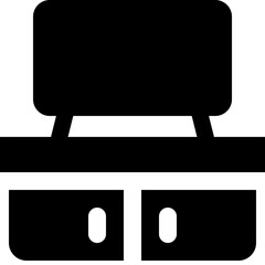 Sticker - tv stand icon