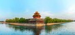 Northwest corner tower of the Forbidden City and moat, Beijing, China