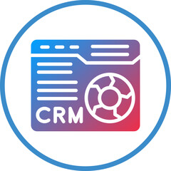 Canvas Print - Vector Design CRM Icon Style