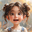 © Wased - a cartoonish baby girl made with generative AI