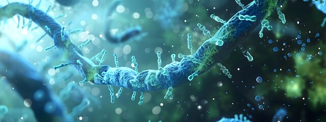Poster - Diagram illustrating the process of bacterial transformation where bacteria take up foreign DNA