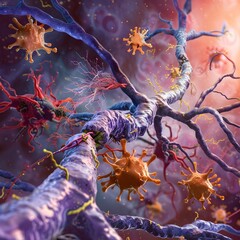 Poster - Microscopic Neural Network Visualizing the Effects of Insulin on Neuronal Survival and Neurogenesis
